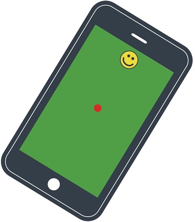Billiard like game on mobile phone