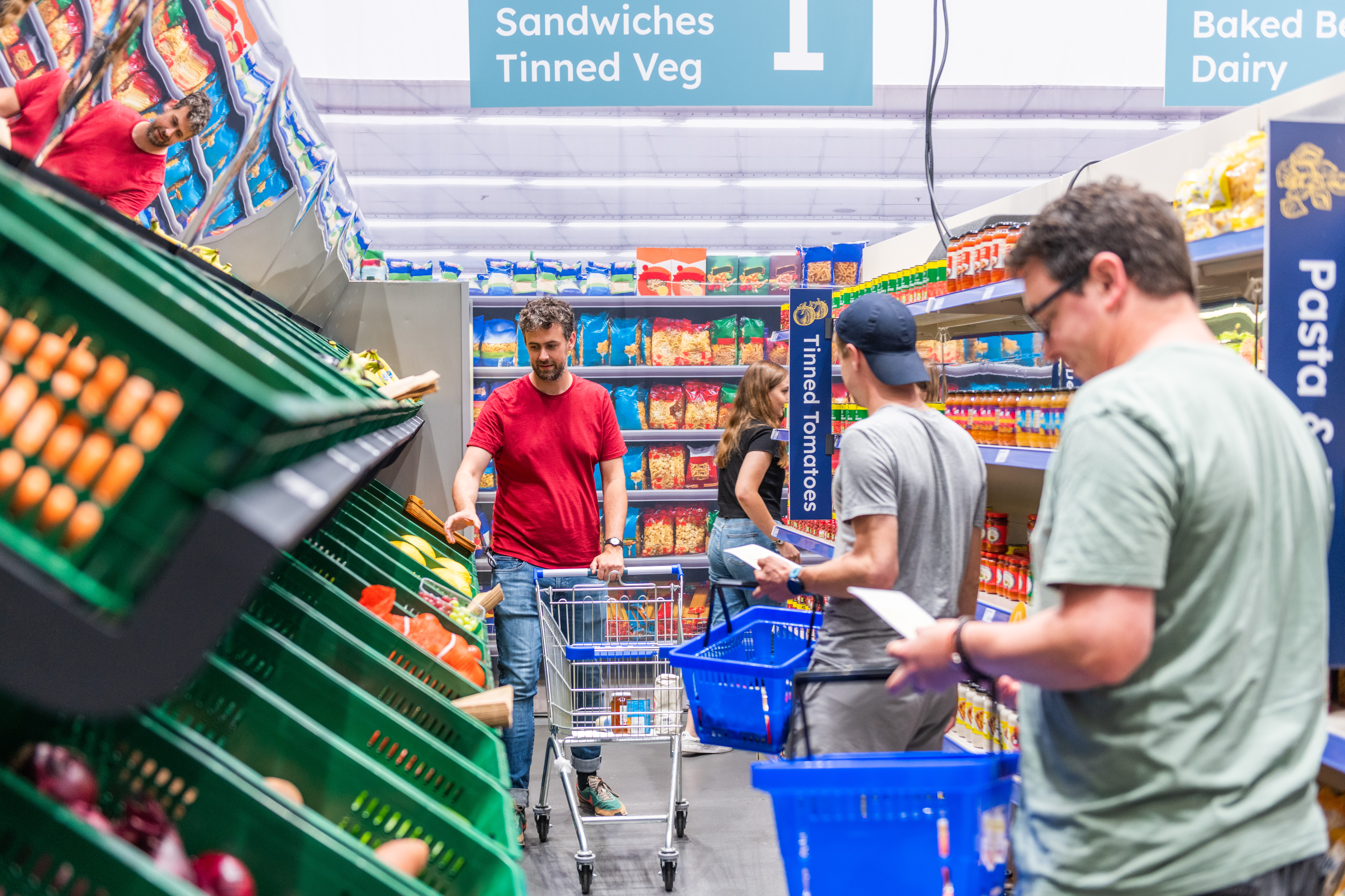 Visitors at the Sensory Supermarket event