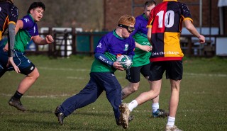 Berkshire Brigands team playing a rugby match