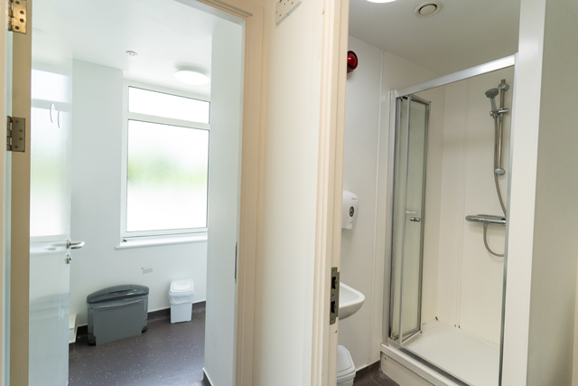 Shower and bathroom facilities