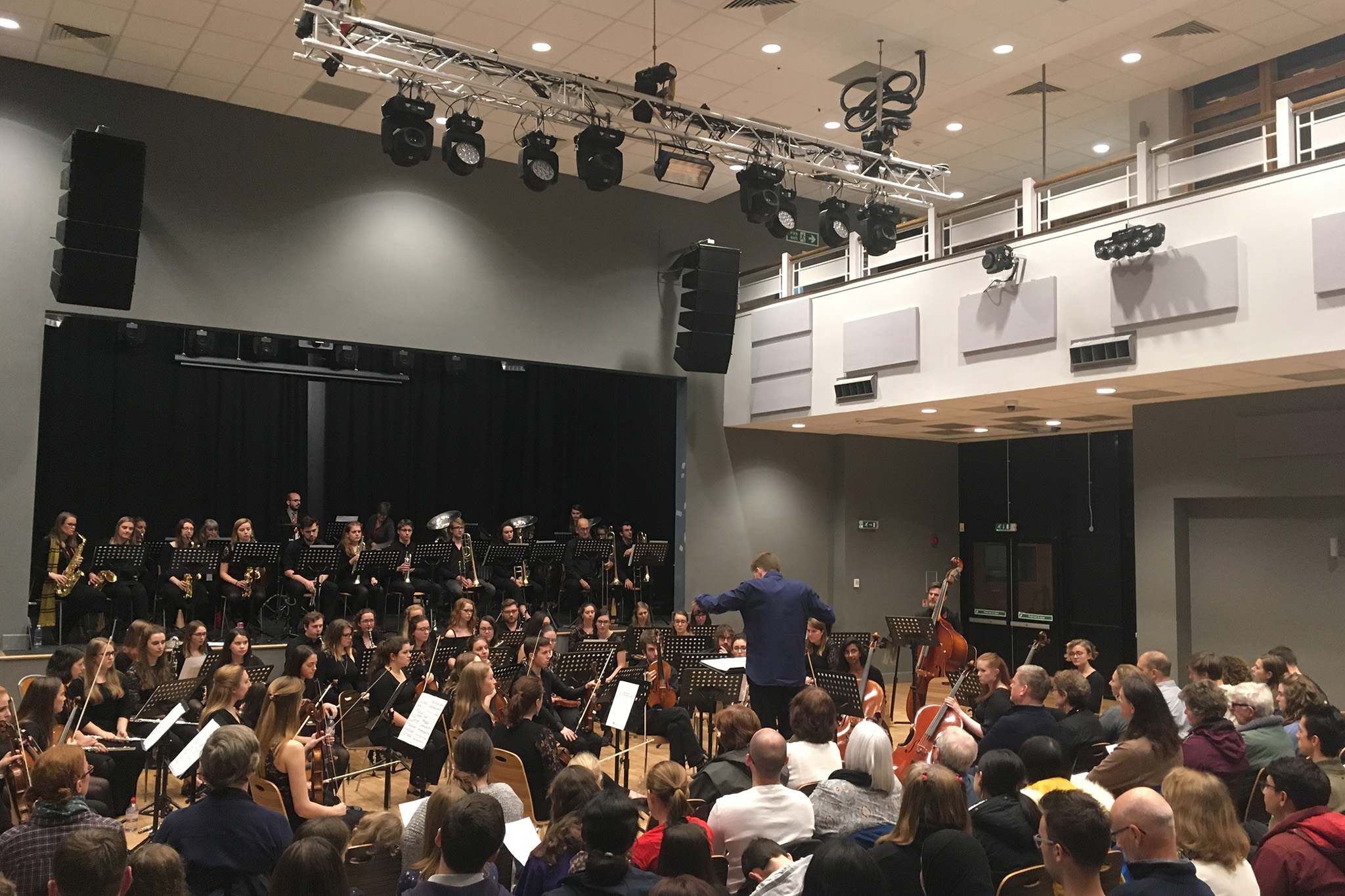 Festival orchestra performing in 3Sixty