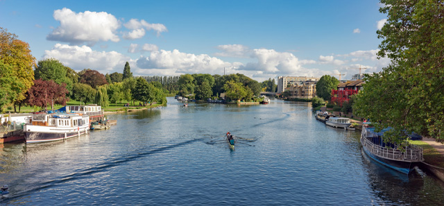 Boats on the River Thames in Reading