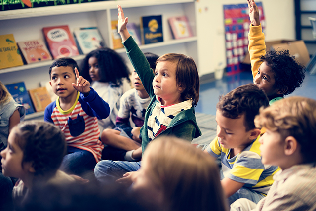 Image of a group of nursery children