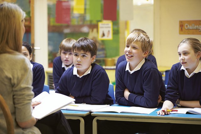 Children in a classroom