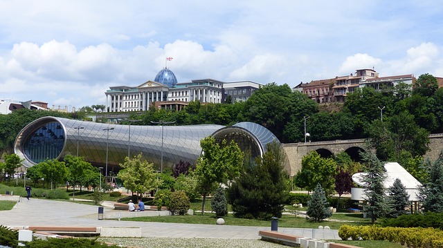 A modern building in Tblisi Georgia